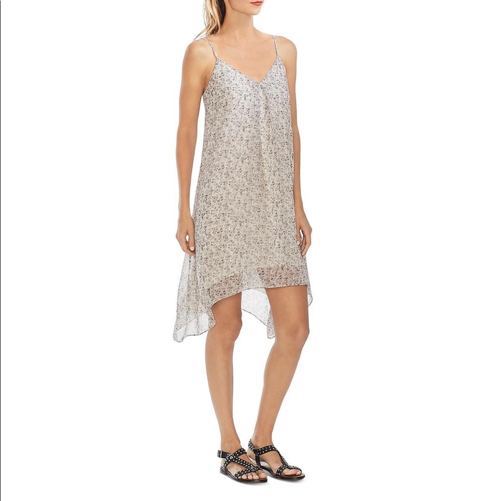 Vince Camuto New With Tags gray floral dress